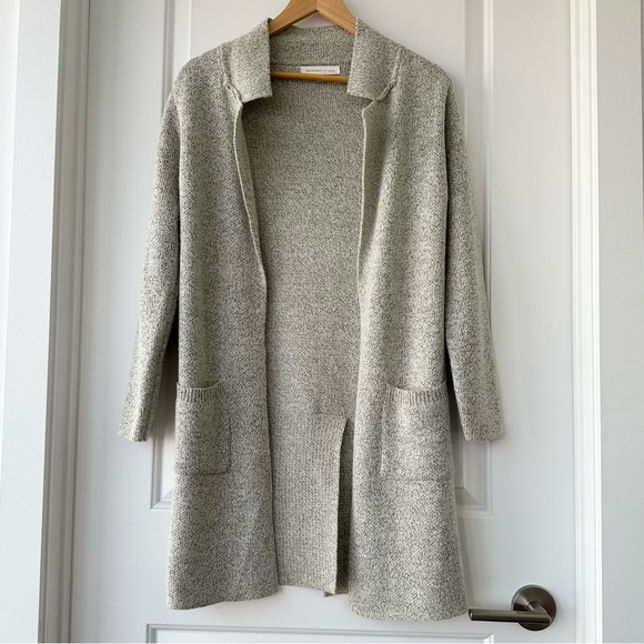 Monteau Long Grey Knit Cardigan XS - Picture 3 of 7